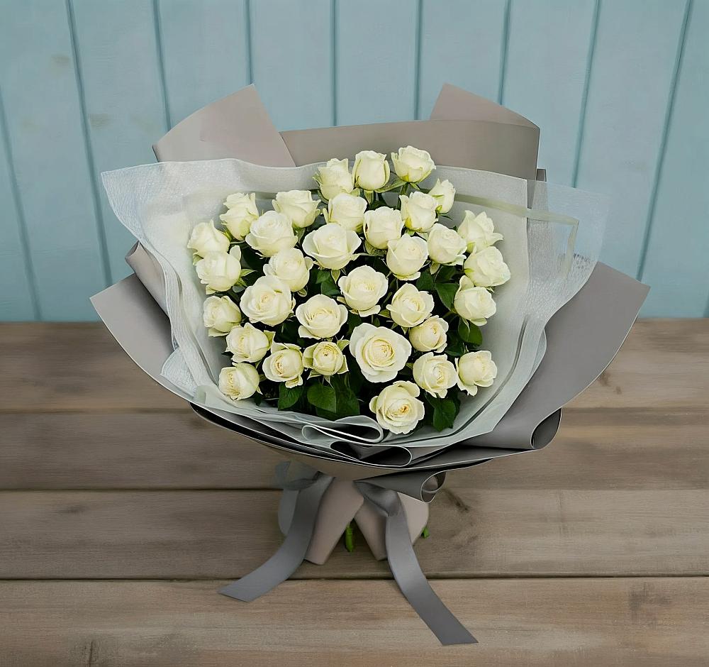 Букет Белоснежная нежность в Полесске