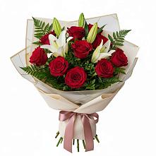 Букет цветов из:  Лилии и Розы в Полесске