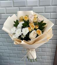 Букет цветов из:  Розы и Хризантемы в Полесске