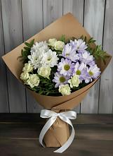 Букет цветов из:  Хризантемы и Розы в Полесске