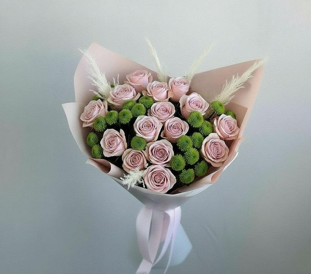 Букет цветов из: Розы и Хризантемы в Полесске