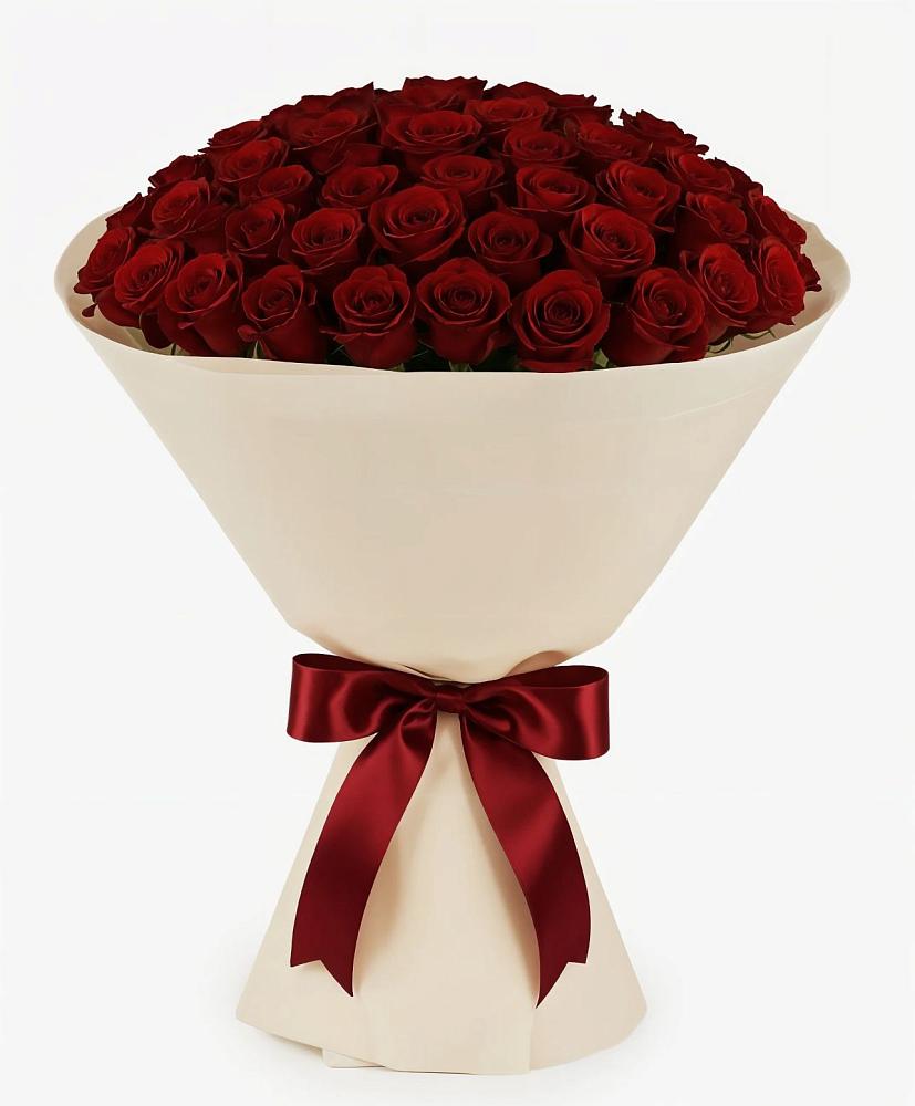 Букет 101 Бордовая роза Блэк Бакарра в Полесске