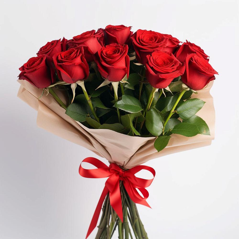 Букет 11 Красных роз Эдлесс Лав в Полесске